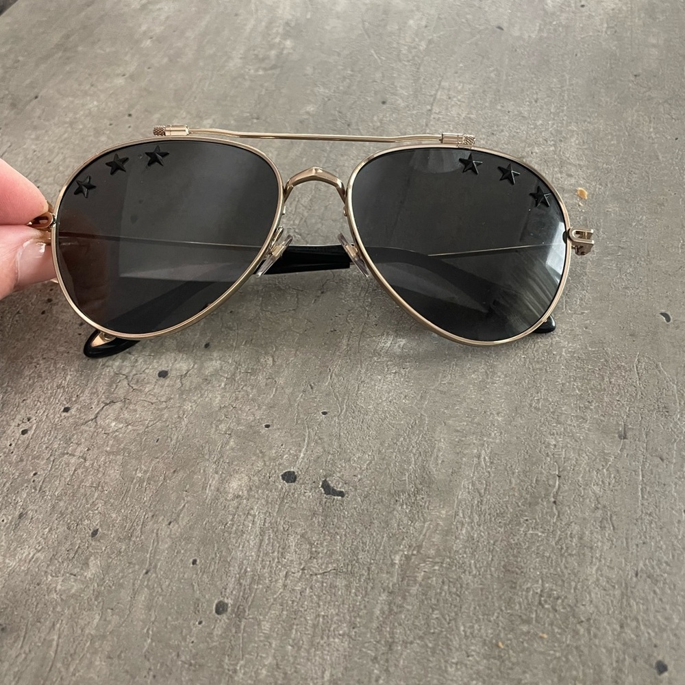 Givenchy Black and Gold Sunglasses